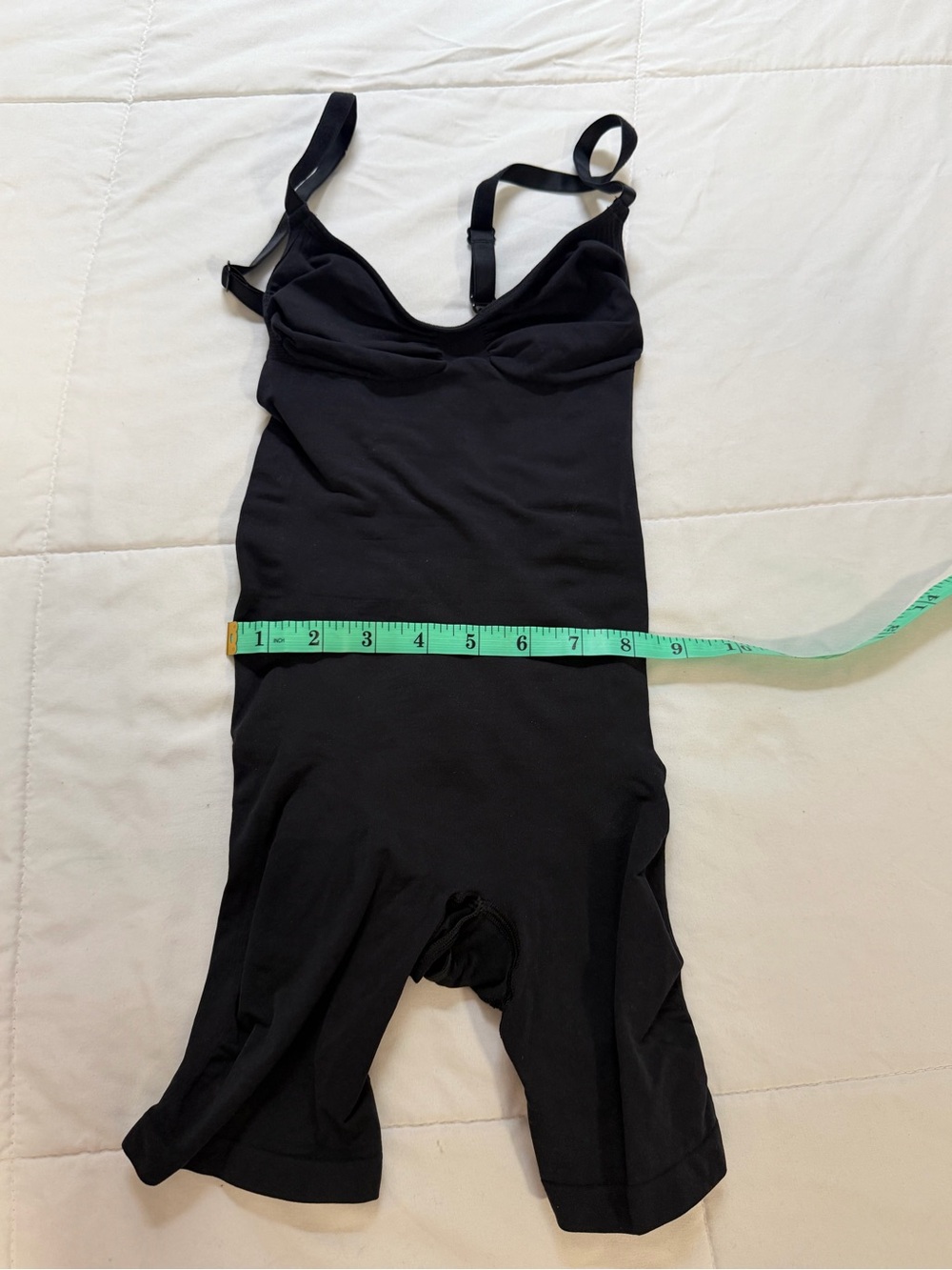 SKIMS Onyx Black Seamless Sculpt Bodysuit Mid Thigh Shorts Shapewear